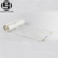 Transparent flat virgin hdpe garbage bag on roll